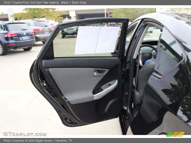 Black / Dark Gray 2012 Toyota Prius 3rd Gen Two Hybrid