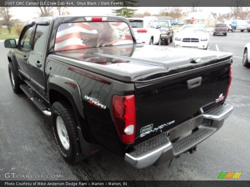 Onyx Black / Dark Pewter 2007 GMC Canyon SLE Crew Cab 4x4