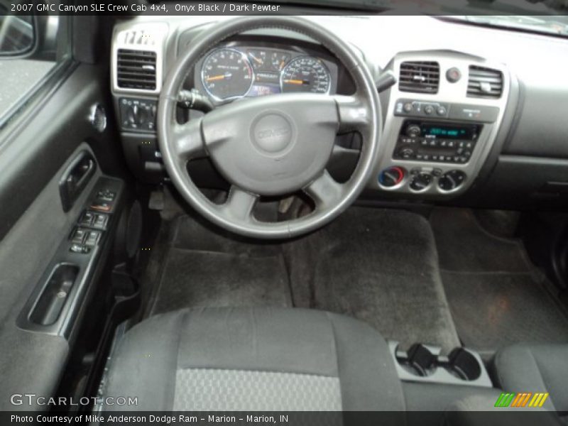 Onyx Black / Dark Pewter 2007 GMC Canyon SLE Crew Cab 4x4