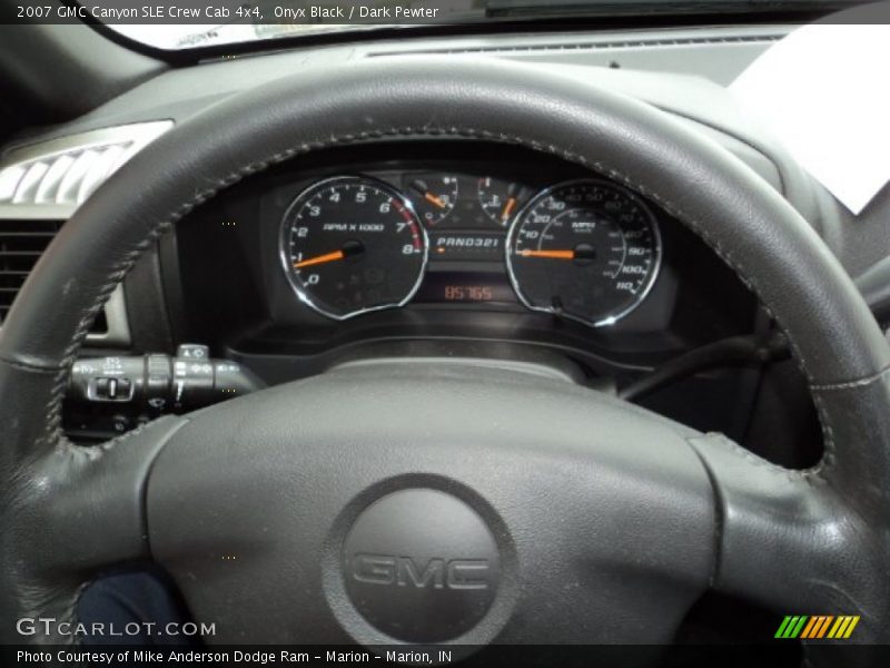 Onyx Black / Dark Pewter 2007 GMC Canyon SLE Crew Cab 4x4