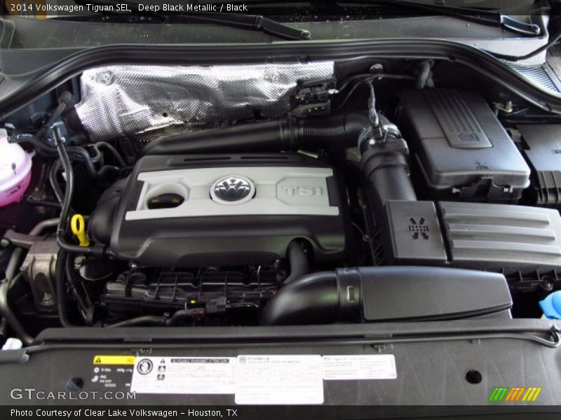 Deep Black Metallic / Black 2014 Volkswagen Tiguan SEL