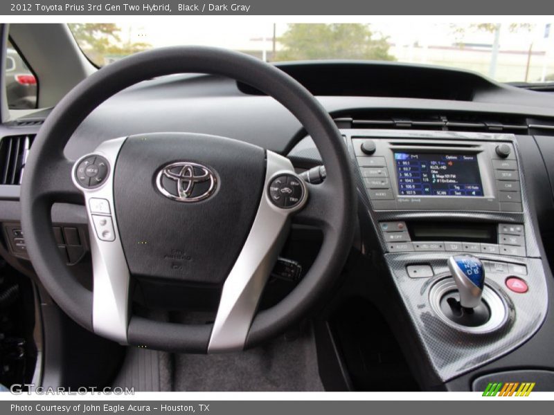 Black / Dark Gray 2012 Toyota Prius 3rd Gen Two Hybrid