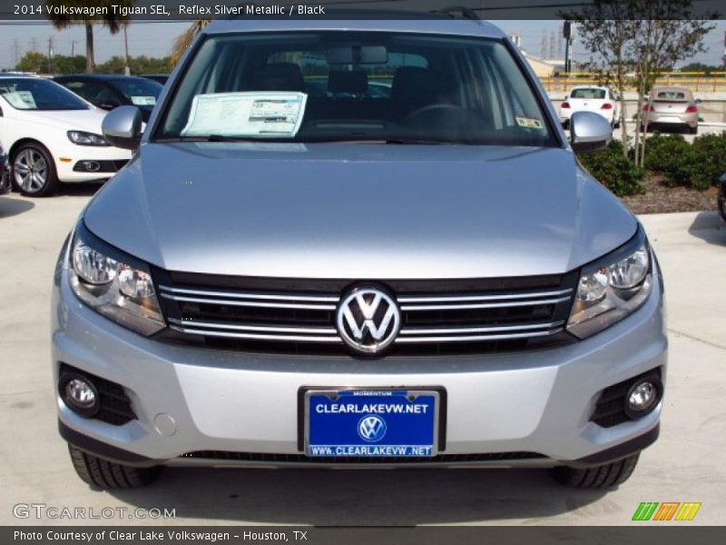 Reflex Silver Metallic / Black 2014 Volkswagen Tiguan SEL