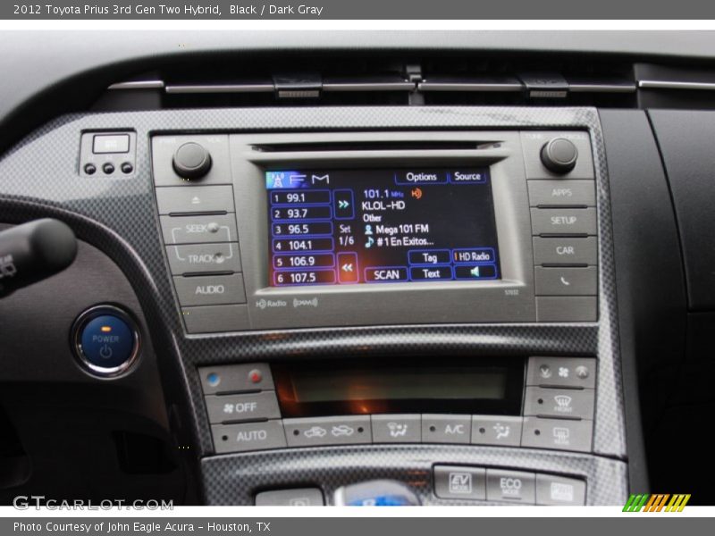 Black / Dark Gray 2012 Toyota Prius 3rd Gen Two Hybrid