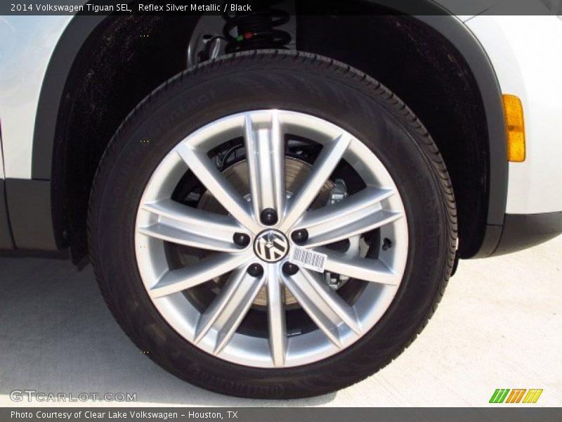 Reflex Silver Metallic / Black 2014 Volkswagen Tiguan SEL