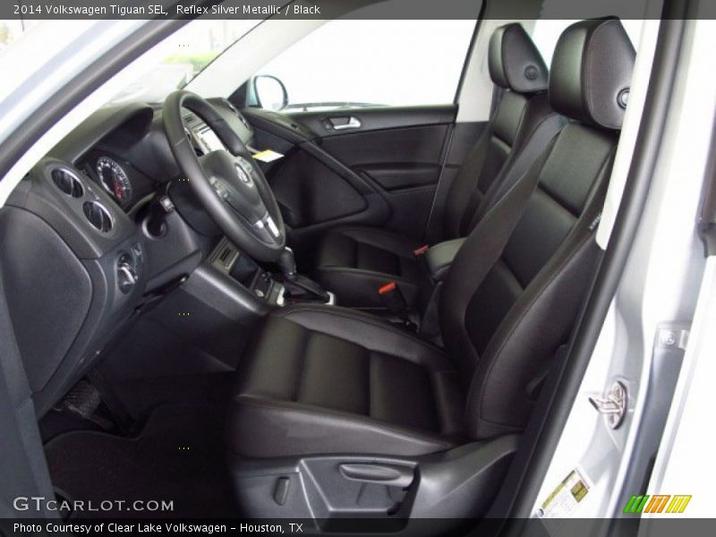 Reflex Silver Metallic / Black 2014 Volkswagen Tiguan SEL