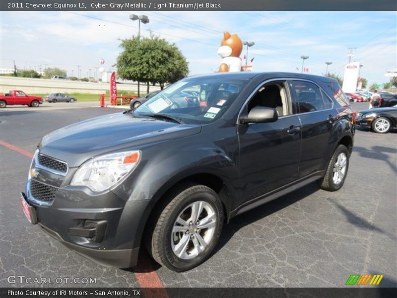 Cyber Gray Metallic / Light Titanium/Jet Black 2011 Chevrolet Equinox LS