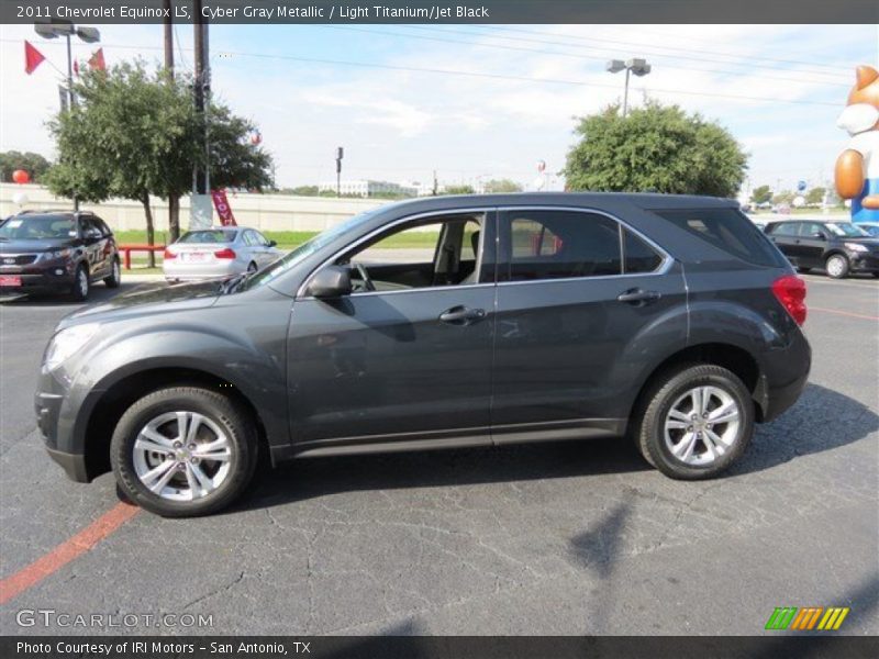 Cyber Gray Metallic / Light Titanium/Jet Black 2011 Chevrolet Equinox LS
