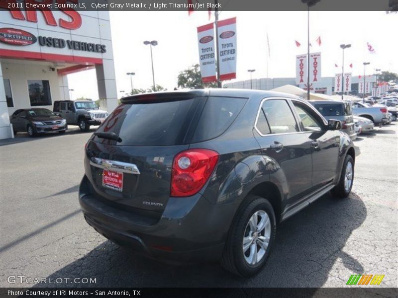 Cyber Gray Metallic / Light Titanium/Jet Black 2011 Chevrolet Equinox LS