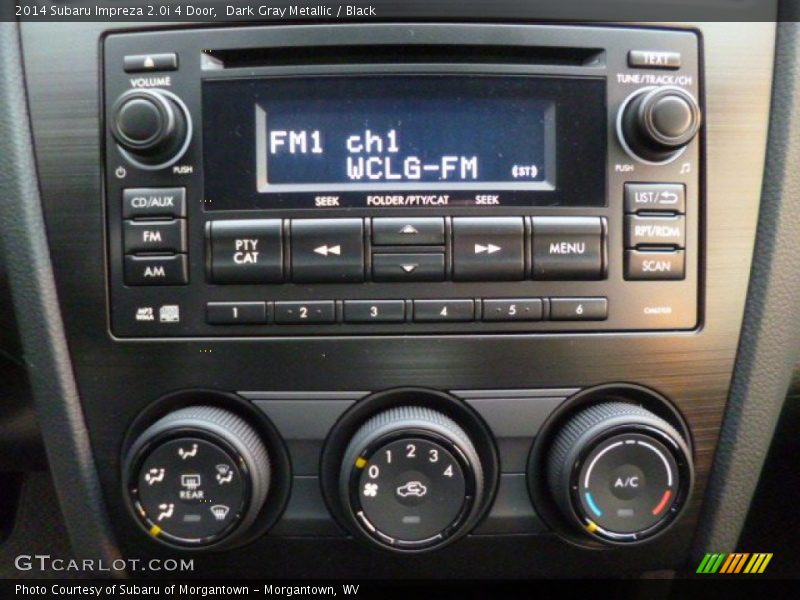 Audio System of 2014 Impreza 2.0i 4 Door