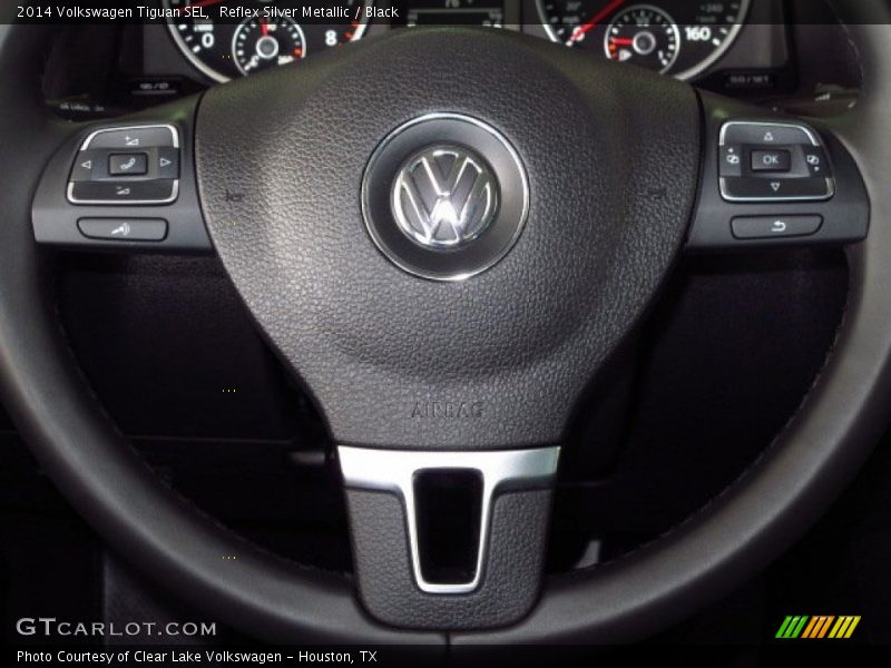 Reflex Silver Metallic / Black 2014 Volkswagen Tiguan SEL