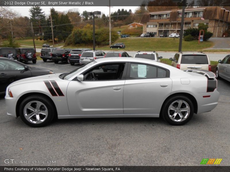 Bright Silver Metallic / Black 2012 Dodge Charger SE