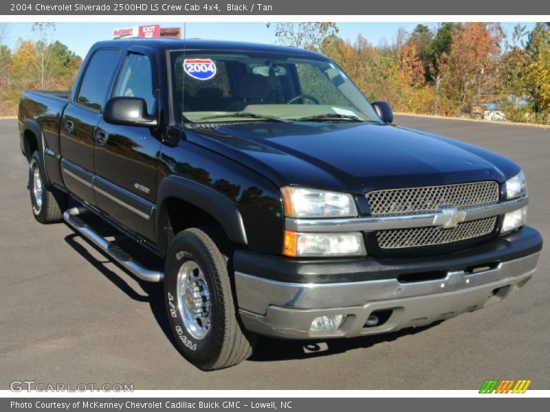 Black / Tan 2004 Chevrolet Silverado 2500HD LS Crew Cab 4x4