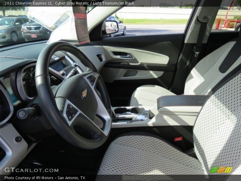 Cyber Gray Metallic / Light Titanium/Jet Black 2011 Chevrolet Equinox LS