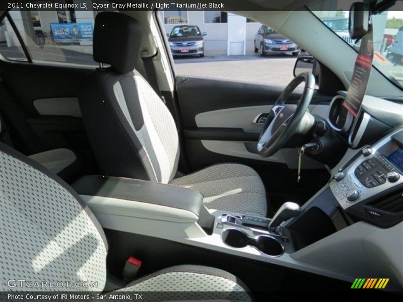Cyber Gray Metallic / Light Titanium/Jet Black 2011 Chevrolet Equinox LS