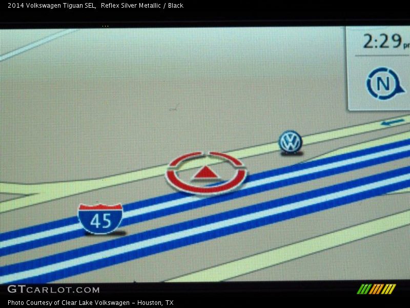 Reflex Silver Metallic / Black 2014 Volkswagen Tiguan SEL