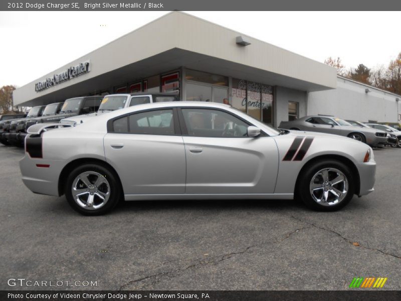Bright Silver Metallic / Black 2012 Dodge Charger SE