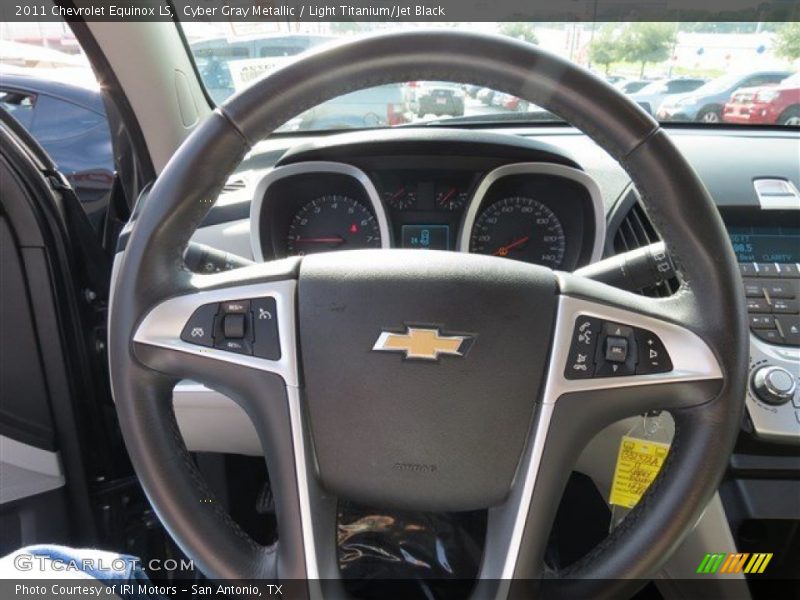 Cyber Gray Metallic / Light Titanium/Jet Black 2011 Chevrolet Equinox LS