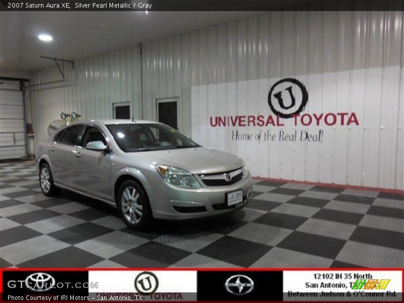 Silver Pearl Metallic / Gray 2007 Saturn Aura XE