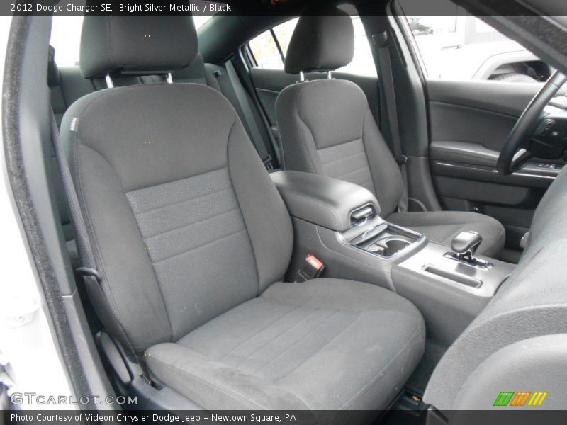 Bright Silver Metallic / Black 2012 Dodge Charger SE