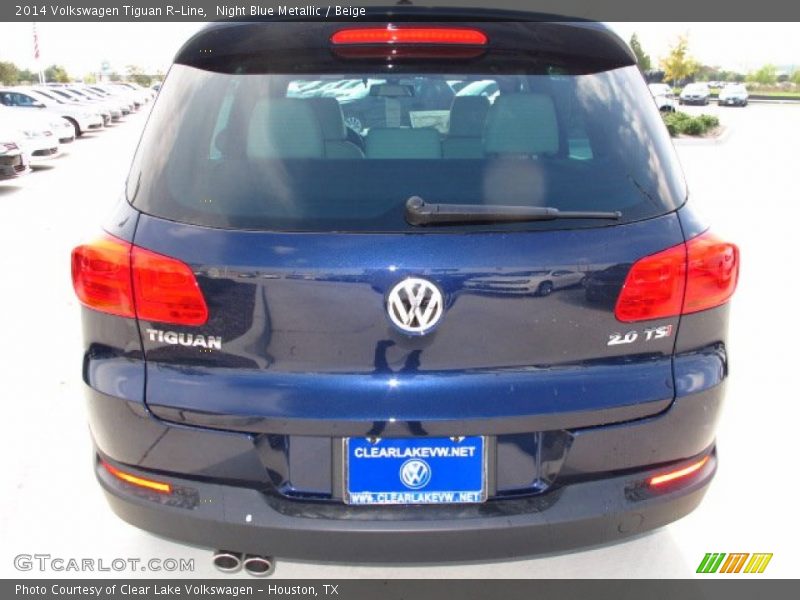 Night Blue Metallic / Beige 2014 Volkswagen Tiguan R-Line