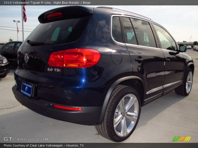 Night Blue Metallic / Beige 2014 Volkswagen Tiguan R-Line