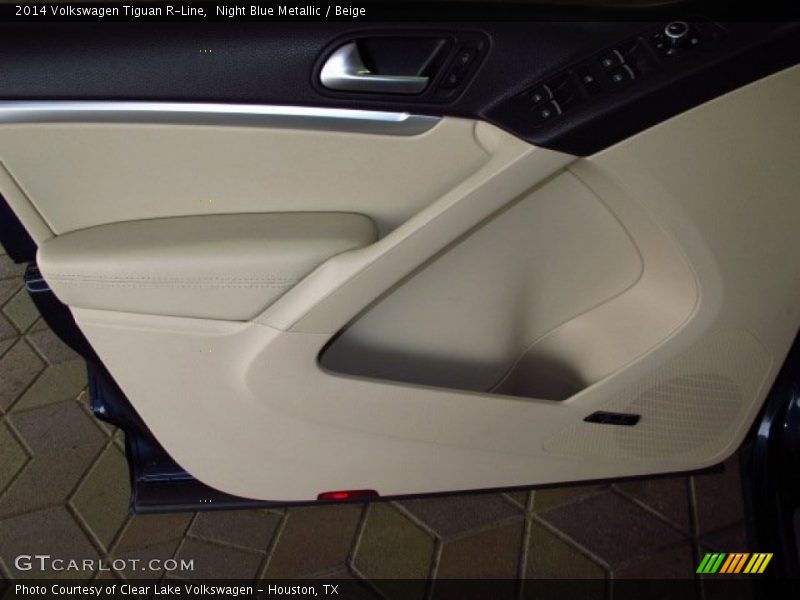 Night Blue Metallic / Beige 2014 Volkswagen Tiguan R-Line