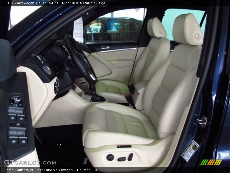 Night Blue Metallic / Beige 2014 Volkswagen Tiguan R-Line