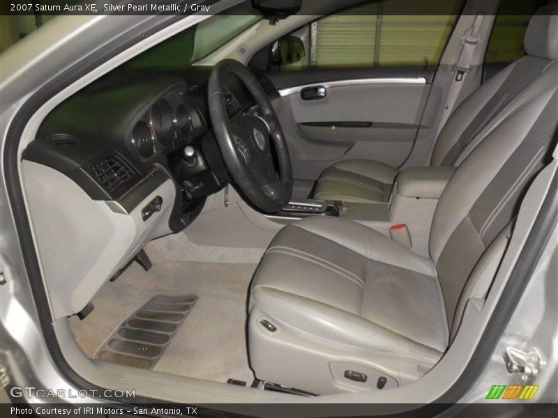 Silver Pearl Metallic / Gray 2007 Saturn Aura XE