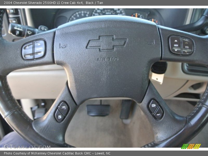 Black / Tan 2004 Chevrolet Silverado 2500HD LS Crew Cab 4x4
