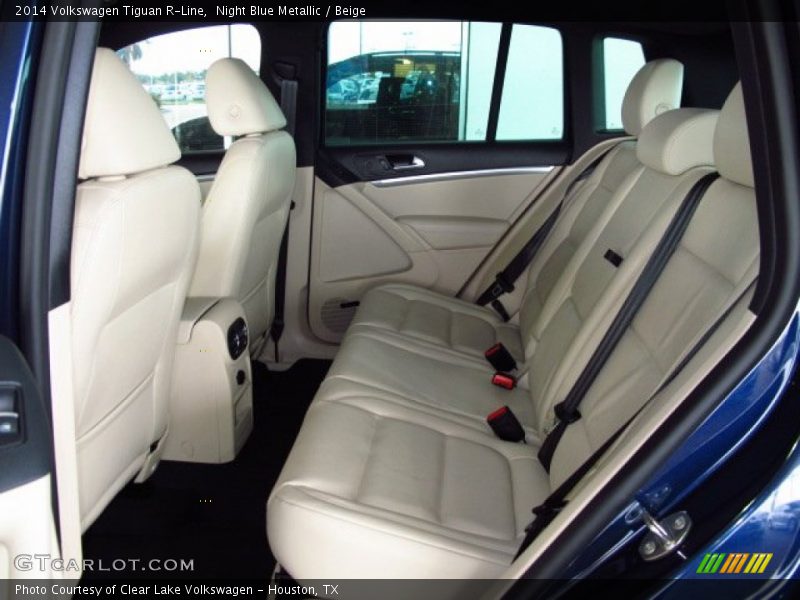 Night Blue Metallic / Beige 2014 Volkswagen Tiguan R-Line