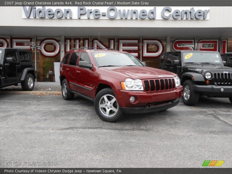 Red Rock Crystal Pearl / Medium Slate Gray 2007 Jeep Grand Cherokee Laredo 4x4