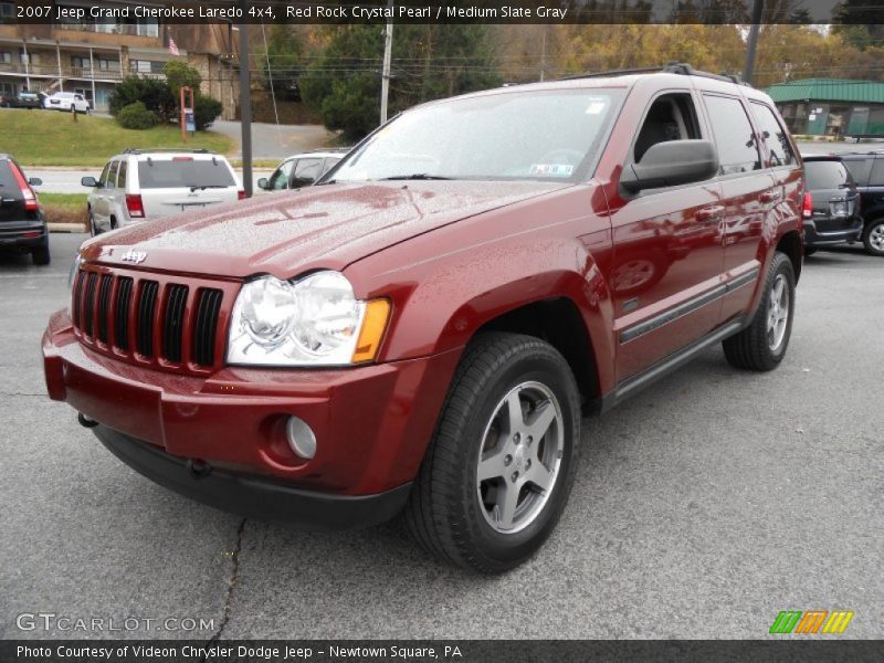 Red Rock Crystal Pearl / Medium Slate Gray 2007 Jeep Grand Cherokee Laredo 4x4