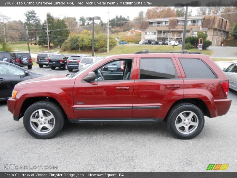 Red Rock Crystal Pearl / Medium Slate Gray 2007 Jeep Grand Cherokee Laredo 4x4