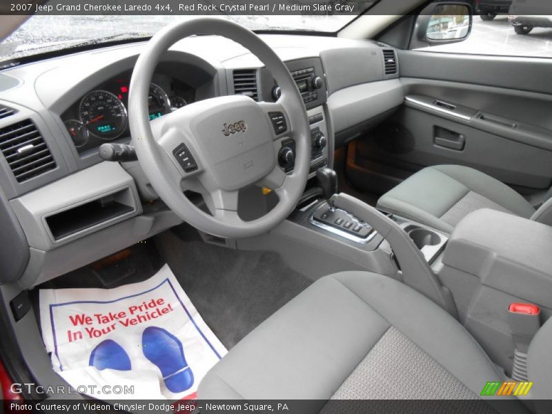 Red Rock Crystal Pearl / Medium Slate Gray 2007 Jeep Grand Cherokee Laredo 4x4