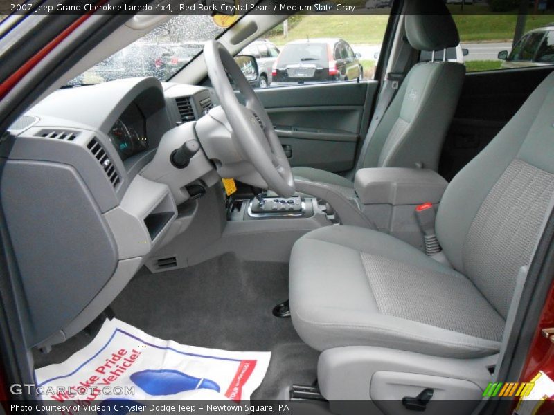 Red Rock Crystal Pearl / Medium Slate Gray 2007 Jeep Grand Cherokee Laredo 4x4