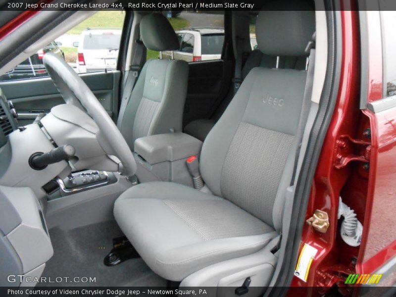 Red Rock Crystal Pearl / Medium Slate Gray 2007 Jeep Grand Cherokee Laredo 4x4