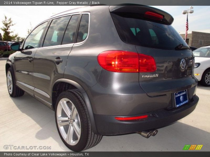 Pepper Gray Metallic / Black 2014 Volkswagen Tiguan R-Line