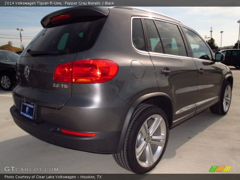 Pepper Gray Metallic / Black 2014 Volkswagen Tiguan R-Line