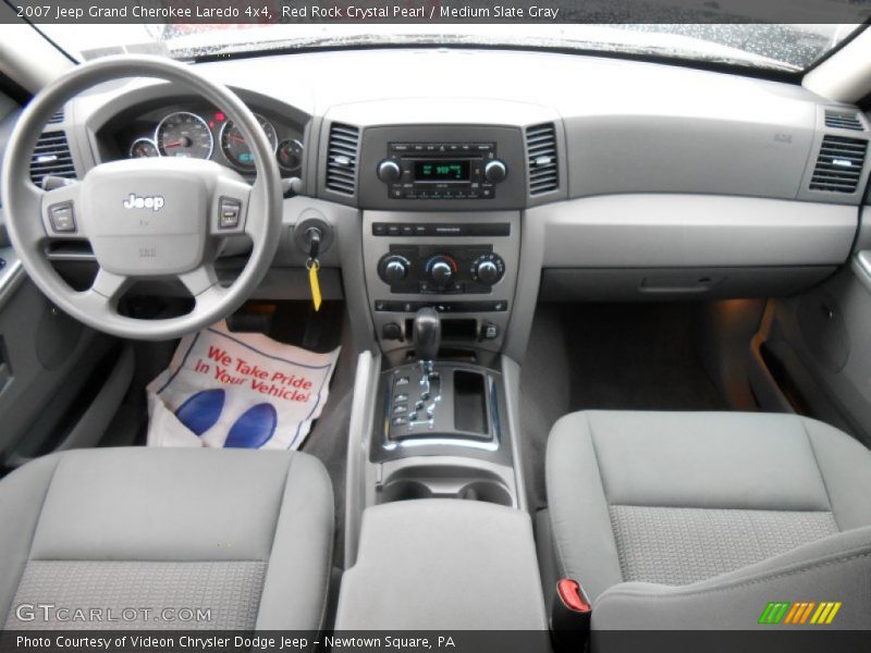 Red Rock Crystal Pearl / Medium Slate Gray 2007 Jeep Grand Cherokee Laredo 4x4