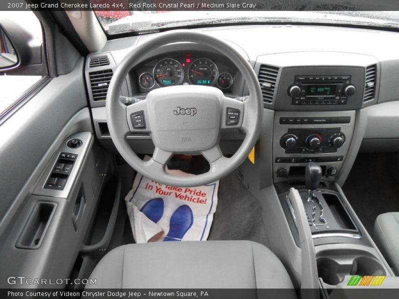 Red Rock Crystal Pearl / Medium Slate Gray 2007 Jeep Grand Cherokee Laredo 4x4