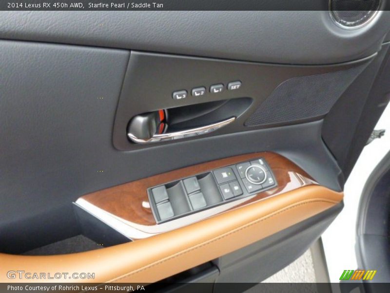 Starfire Pearl / Saddle Tan 2014 Lexus RX 450h AWD