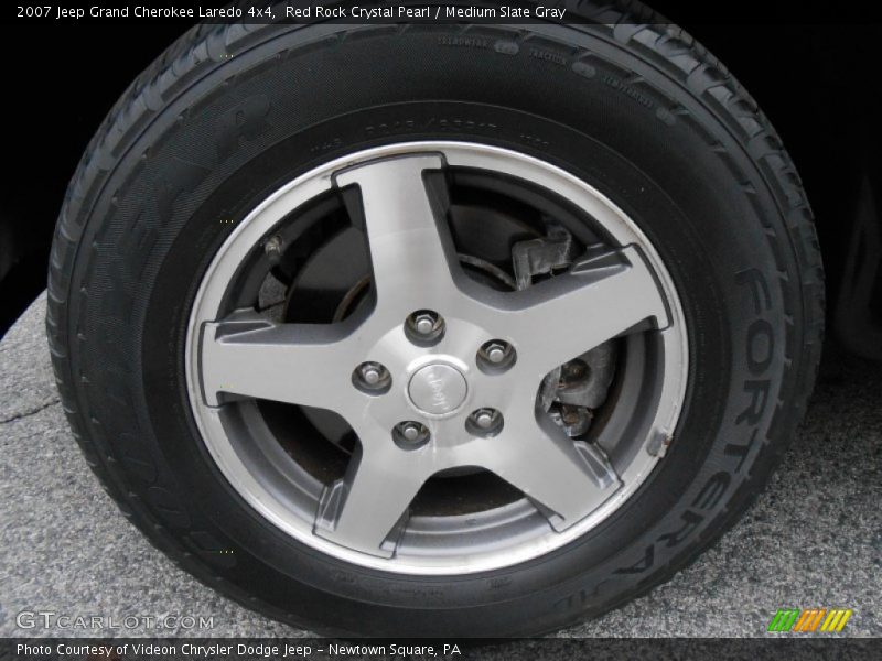 Red Rock Crystal Pearl / Medium Slate Gray 2007 Jeep Grand Cherokee Laredo 4x4