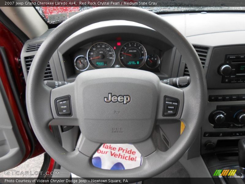 Red Rock Crystal Pearl / Medium Slate Gray 2007 Jeep Grand Cherokee Laredo 4x4