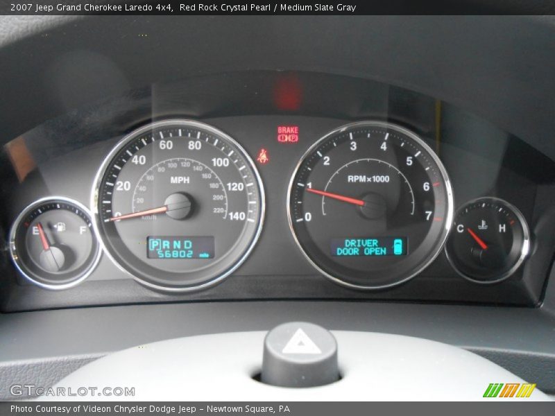Red Rock Crystal Pearl / Medium Slate Gray 2007 Jeep Grand Cherokee Laredo 4x4