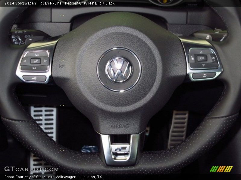 Pepper Gray Metallic / Black 2014 Volkswagen Tiguan R-Line