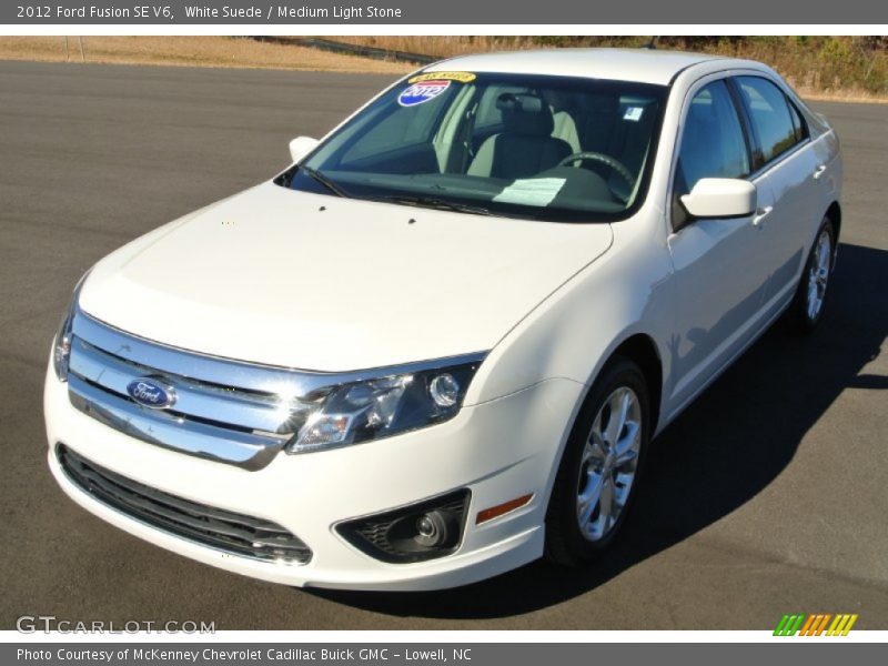 White Suede / Medium Light Stone 2012 Ford Fusion SE V6