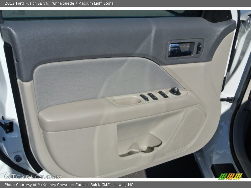 White Suede / Medium Light Stone 2012 Ford Fusion SE V6