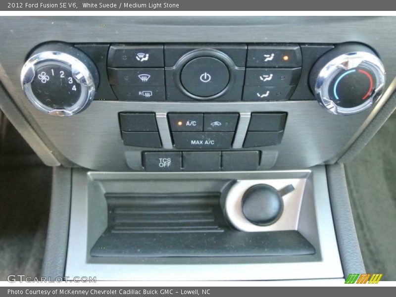 White Suede / Medium Light Stone 2012 Ford Fusion SE V6