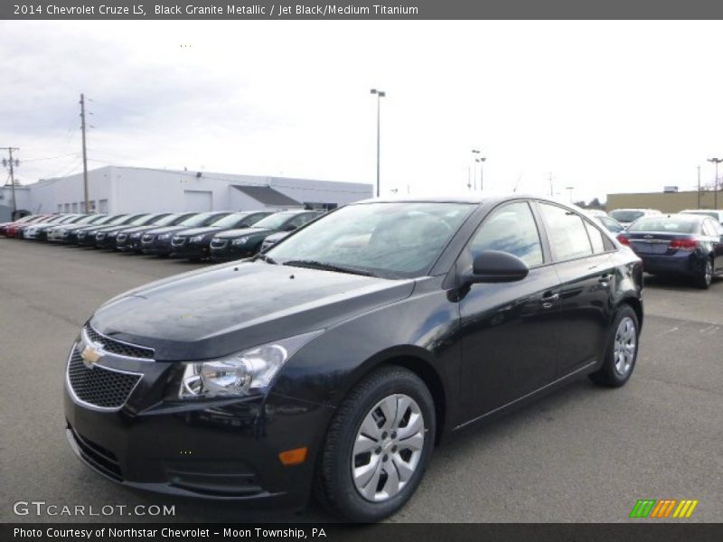 Black Granite Metallic / Jet Black/Medium Titanium 2014 Chevrolet Cruze LS